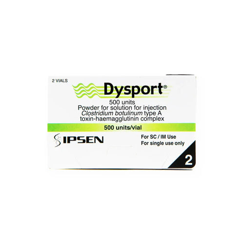 Dysport 500 Units, box of 2 vials